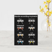 Hands According To Anists Ano Clical Music Instrum Kaart (Gele Bloem)