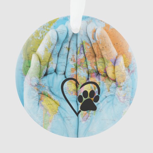 Hands Animal Paw Ornament (voorkant)