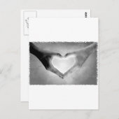 Hands B&W foto Briefkaart (Voorkant / Achterkant)