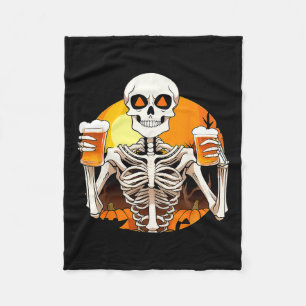 Hands Beer Funny Drink Halloween Vrouwen Fleece Deken