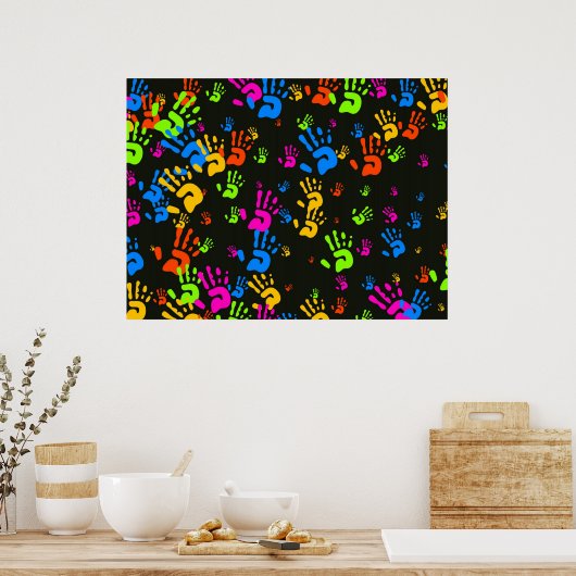 Hands-behangpapier Poster (Keuken)