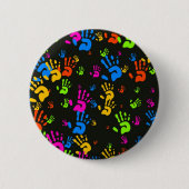 Hands-behangpapier Ronde Button 5,7 Cm (Voorkant)