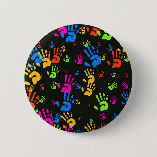 Hands-behangpapier Ronde Button 5,7 Cm (Voorkant)
