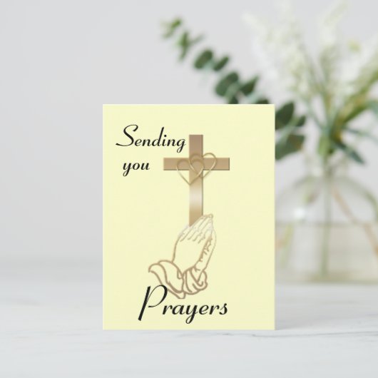 Hands bidden briefkaart (Staand voorkant)