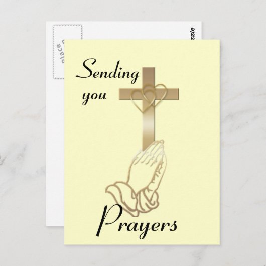 Hands bidden briefkaart (Voorkant / Achterkant)