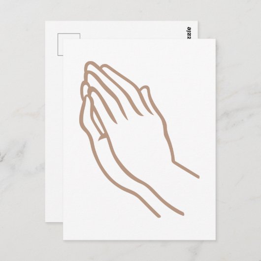 Hands bidden briefkaart (Voorkant / Achterkant)