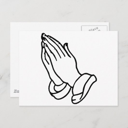 Hands bidden briefkaart (Voorkant / Achterkant)