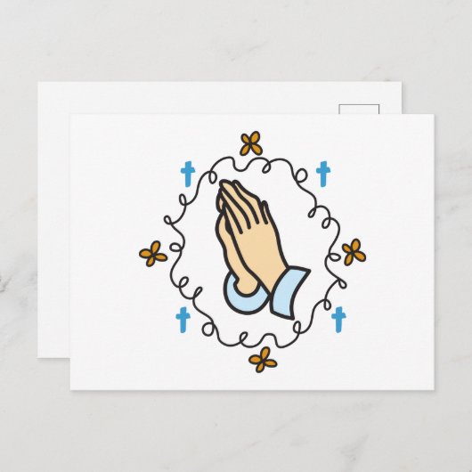 Hands bidden briefkaart (Voorkant / Achterkant)