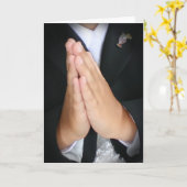 Hands bidden kaart (Gele Bloem)