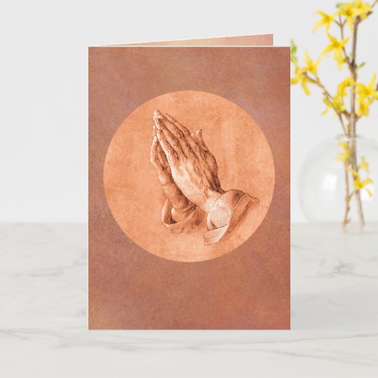 Hands bidden kaart (Gele Bloem)