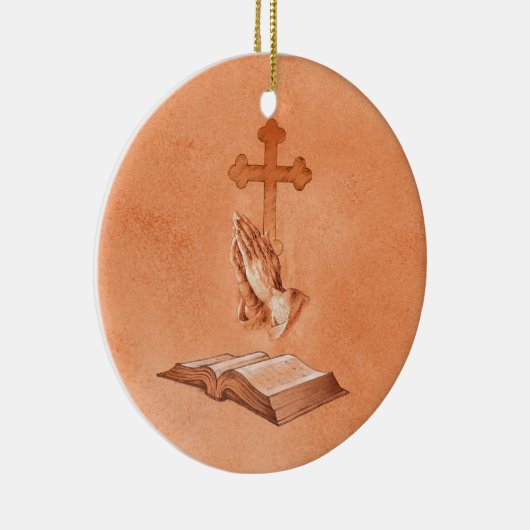 Hands bidden keramisch ornament (Rechts)