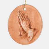 Hands bidden keramisch ornament (Links)