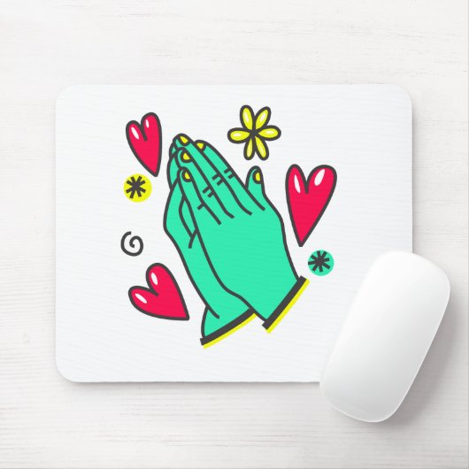 Hands bidden muismat (Met muis)