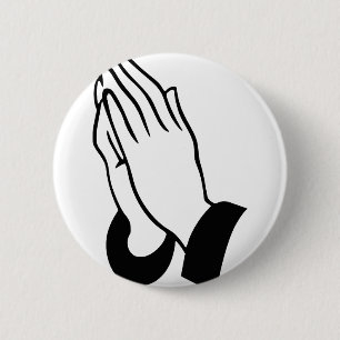Hands bidden ronde button 5,7 cm