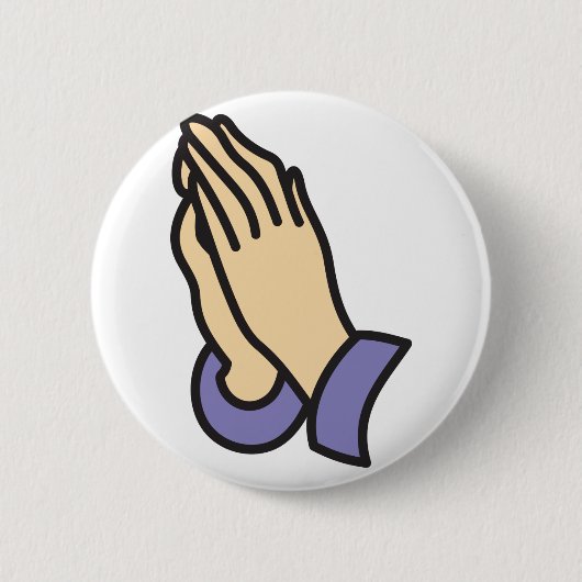 Hands bidden ronde button 5,7 cm (Voorkant)