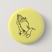 Hands bidden ronde button 5,7 cm (Voorkant)