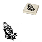 Hands bidden rubberstempel (Gestempeld)