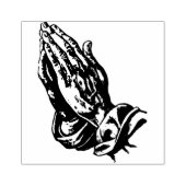 Hands bidden rubberstempel (Afrduk)