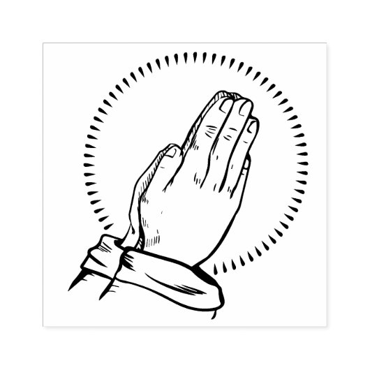 Hands bidden rubberstempel (Afrduk)