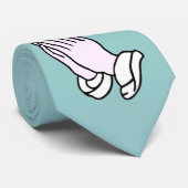 Hands bidden stropdas (Opgerold)