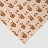 Hands Boho Mystical Pattern Rainbow Gift Tissuepapier (Detail)