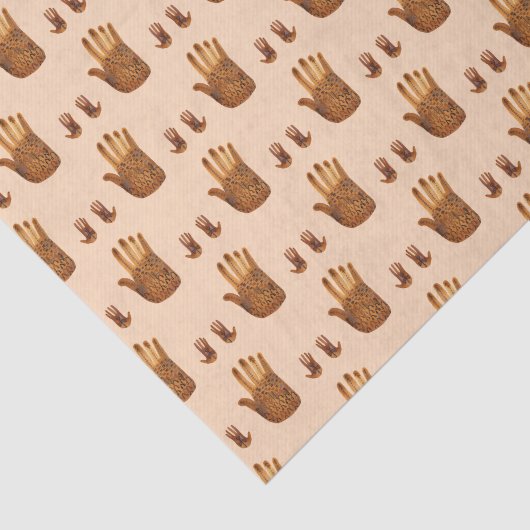 Hands Boho Mystical Pattern Rainbow Gift Tissuepapier (Detail)