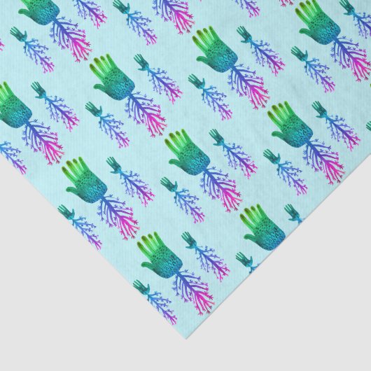 Hands Boho Mystical Rainbow Pattern Gift Tissuepapier (Detail)