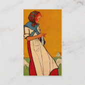 HANDS BUSY NEEDLEWORK KNIT CROCHET VISITEKAARTJE (Achterkant)