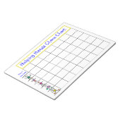 Hands Chore Chart met kind stickcijfers Notitieblok (Schuin)