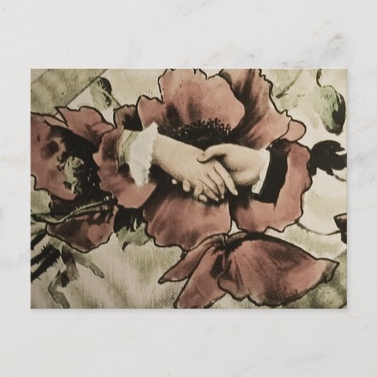 Hands die de Magic Lantern Slide van Hands aanrak Briefkaart (Voorkant)