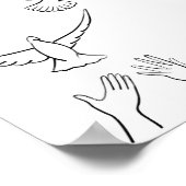 Hands die Doves vrijgeven Poster (Hoek)