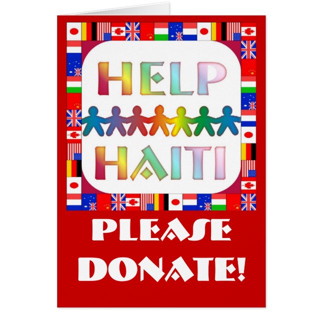 Hands die Haïti helpen - Doneer alsjeblieft (Voorkant)