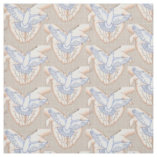 Hands Dove Stof (Swatch)