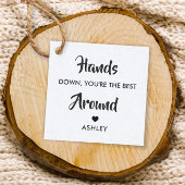 Hands Down Je bent de beste Around Gift Label