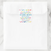 Hands Down Je bent de beste school Vierkante Sticker (Tas)