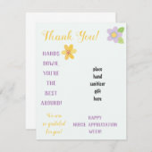 Hands Down, jij bent de beste in de buurt! Reinigi Informatiekaartje (Voorkant / Achterkant)