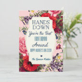 Hands Down Moederdag Kaart voor Hand Lotion Gift (Staand voorkant)