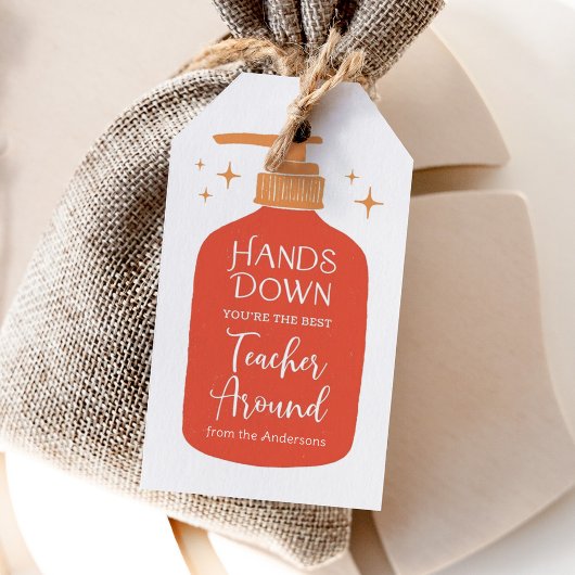 Hands Down Zeep Docenten Waardering Kerstmis Cadeaulabel