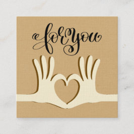 Hands- en hartstilstand Visitekaartje