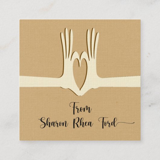 Hands- en hartstilstand Visitekaartje (Achterkant)