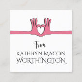 Hands- en hartstilstand Visitekaartje (Achterkant)