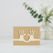 Hands- en hartstilstand Visitekaartje (Staand voorkant)