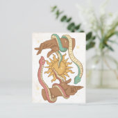 Hands- en Snakes occult Briefkaart (Staand voorkant)