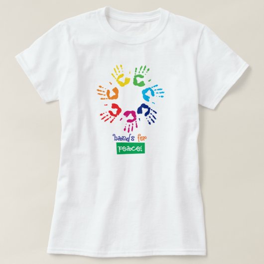 Hands for peace t-shirt (Design voorkant)