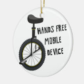 Hands Free Mobile Device Keramisch Ornament (Links)