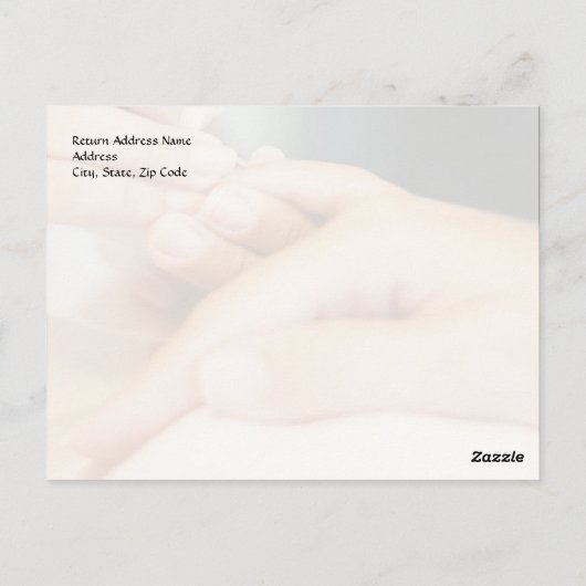 Hands Giving Manicure, Nail Salon Briefkaart (Achterkant)
