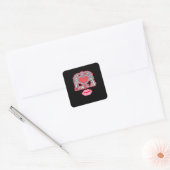 Hands Halloween Classic - Luiaard Kostuum Vierkante Sticker (Envelop)