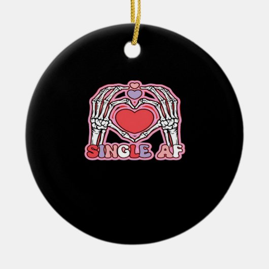Hands Halloween Classic – Spooky Skeleton Design Keramisch Ornament (Voorkant)