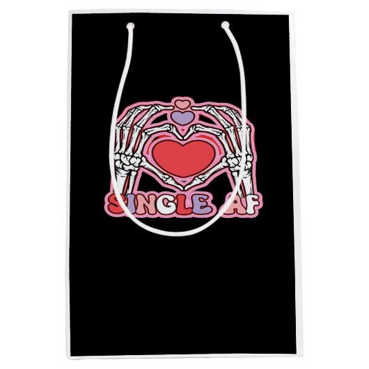 Hands Halloween Classic – Spooky Skeleton Design Medium Cadeauzakje (Voorkant)