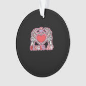 Hands Halloween Classic – Spooky Skeleton Design Ornament (voorkant)